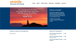 Desktop Screenshot of eastsidechurchofchrist.net