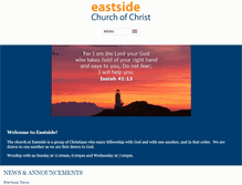 Tablet Screenshot of eastsidechurchofchrist.net